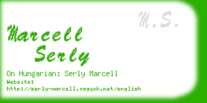 marcell serly business card